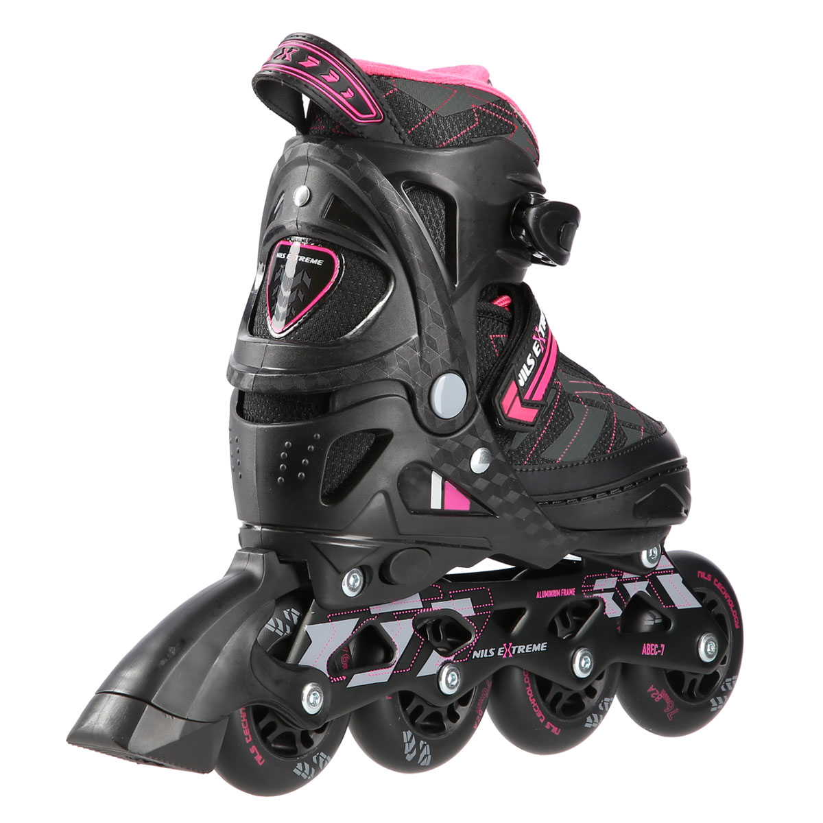 Łyżworolki NA11002 Nils Extreme czarno-fioletowe roz. M